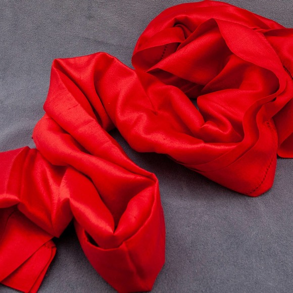 Red Kenzo rectangle scarf - Picture 3 of 4